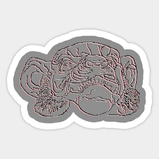 Wild Head Angry Monkey قرد Affe बंदर 원숭이 猴 Guenon Sticker